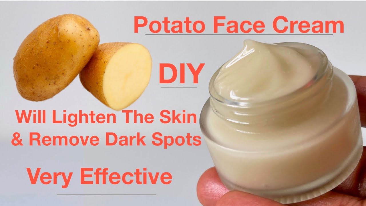 How To Make Potato FACE Cream To Clear Dark Spots & Lighten The Skin (Clear Stubborn Pigmentation)