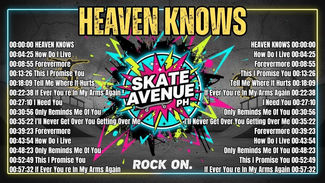 Heaven Knows | Skate Avenue PH (Rock Cover) Non Stop Lyrics | Playlist 2026