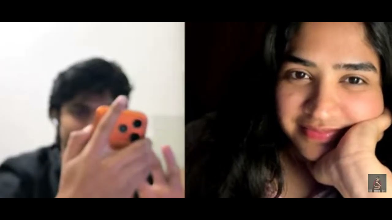 Cute girl talking to random chat with prankur raajput 