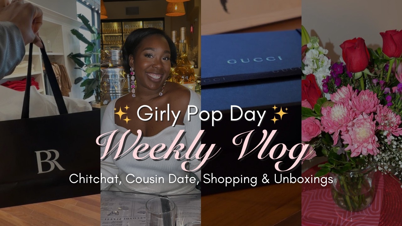 Weekly Vlog | GRWM Chit Chat | OOTD | Galentine’s Day Date | Shopping & Lunch