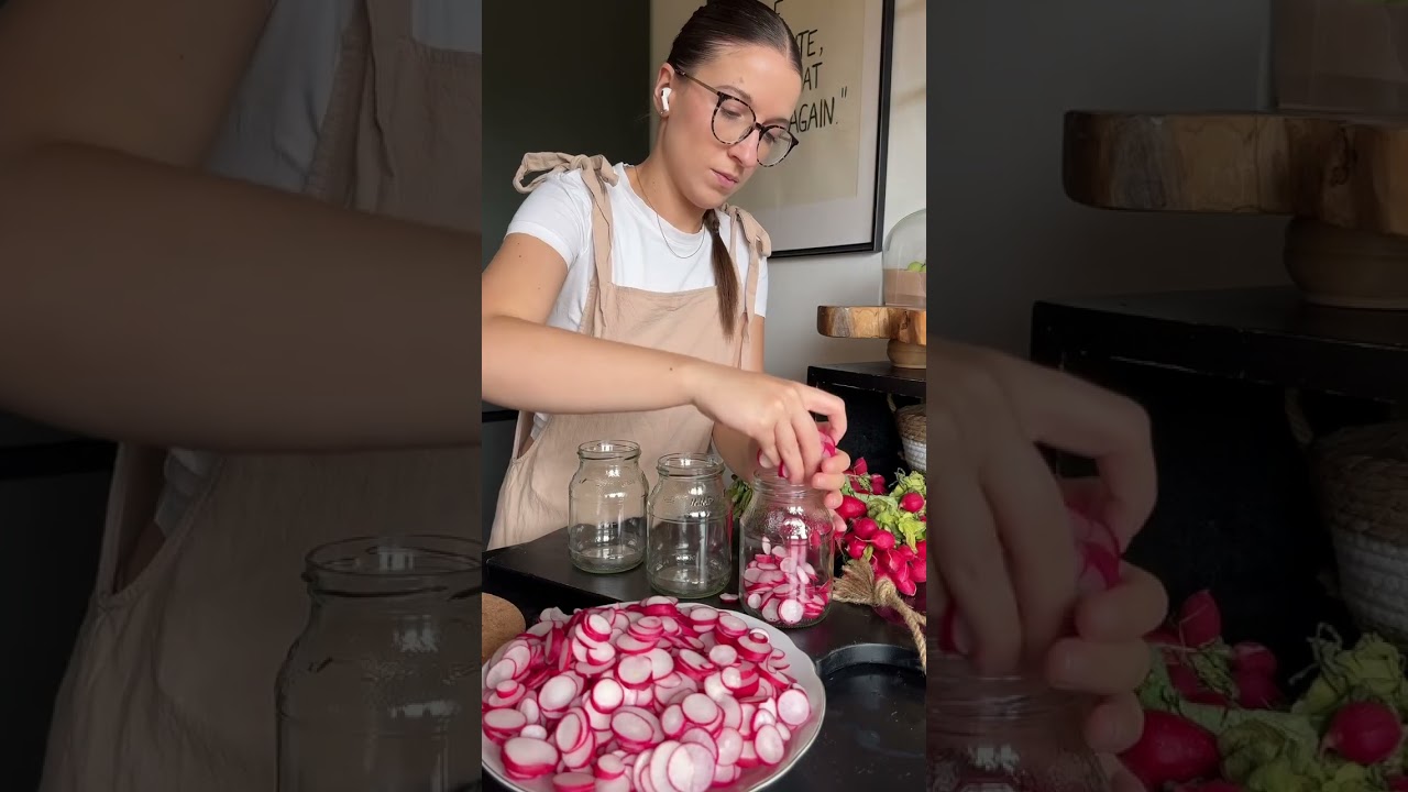 Einegelegte Radieschen | Radieschen haltbar machen | Leckeres und einfaches Rezept