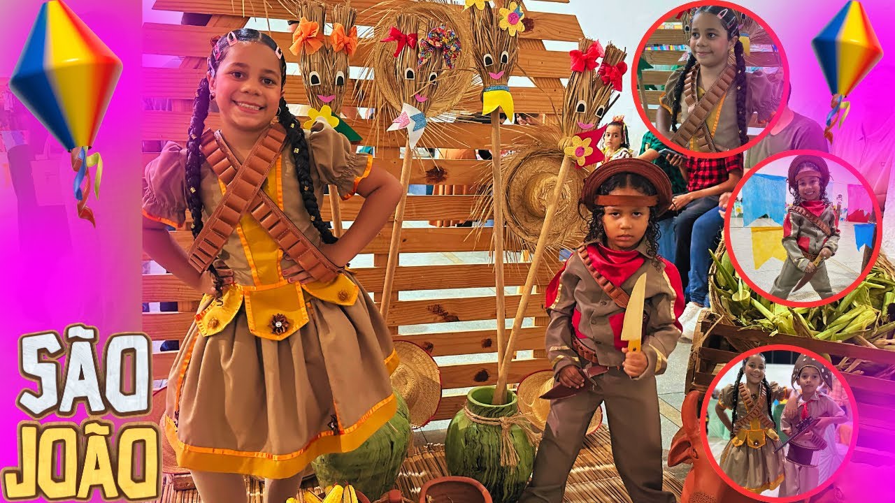 APRESENTAÇÃO JUNINA DE MARINA E LUCAS!!! PRESENTACIÓN DE JUNIO