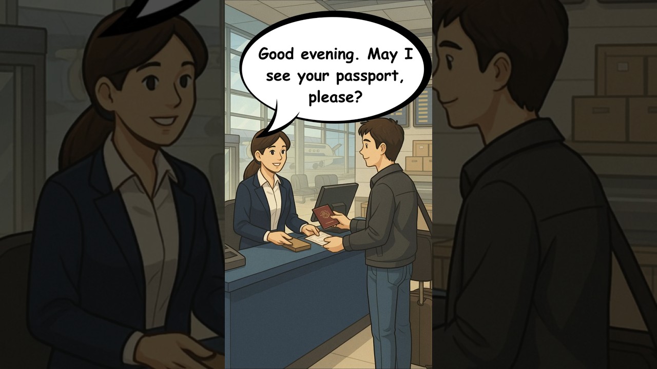 👮Going through Immigration  at London Airport | Learn English Conversation#speakconfidentenglish