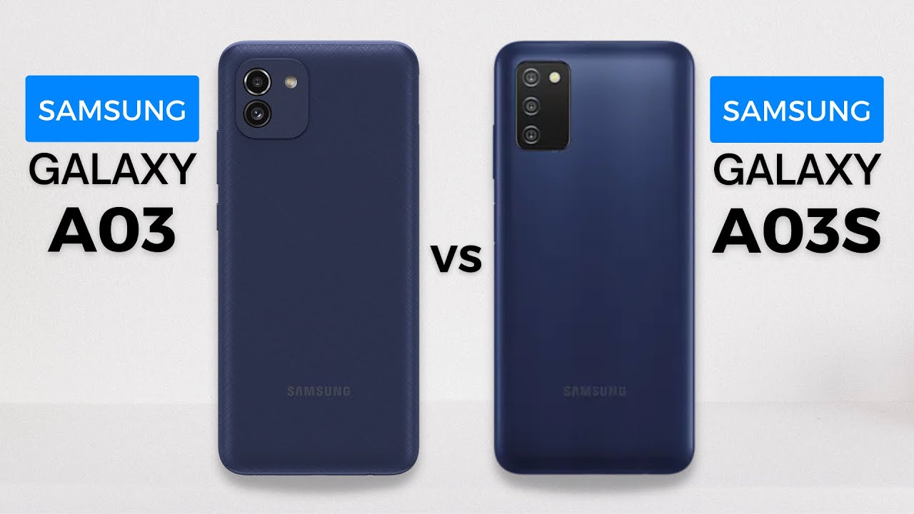 Samsung Galaxy A03 vs Samsung Galaxy A03s