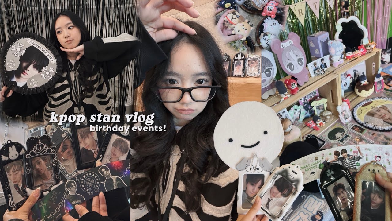 days in my life as a kpop stan ⛄️: cupsleeve events, celebrating bdays, many kpop spreads 