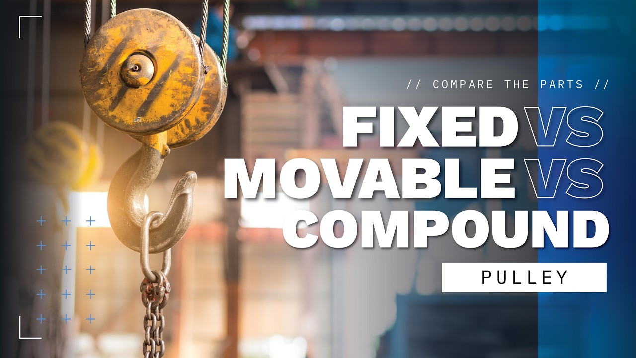 Compare the Parts: Fixed Pulley v. Movable Pulley v. Compound Pulley