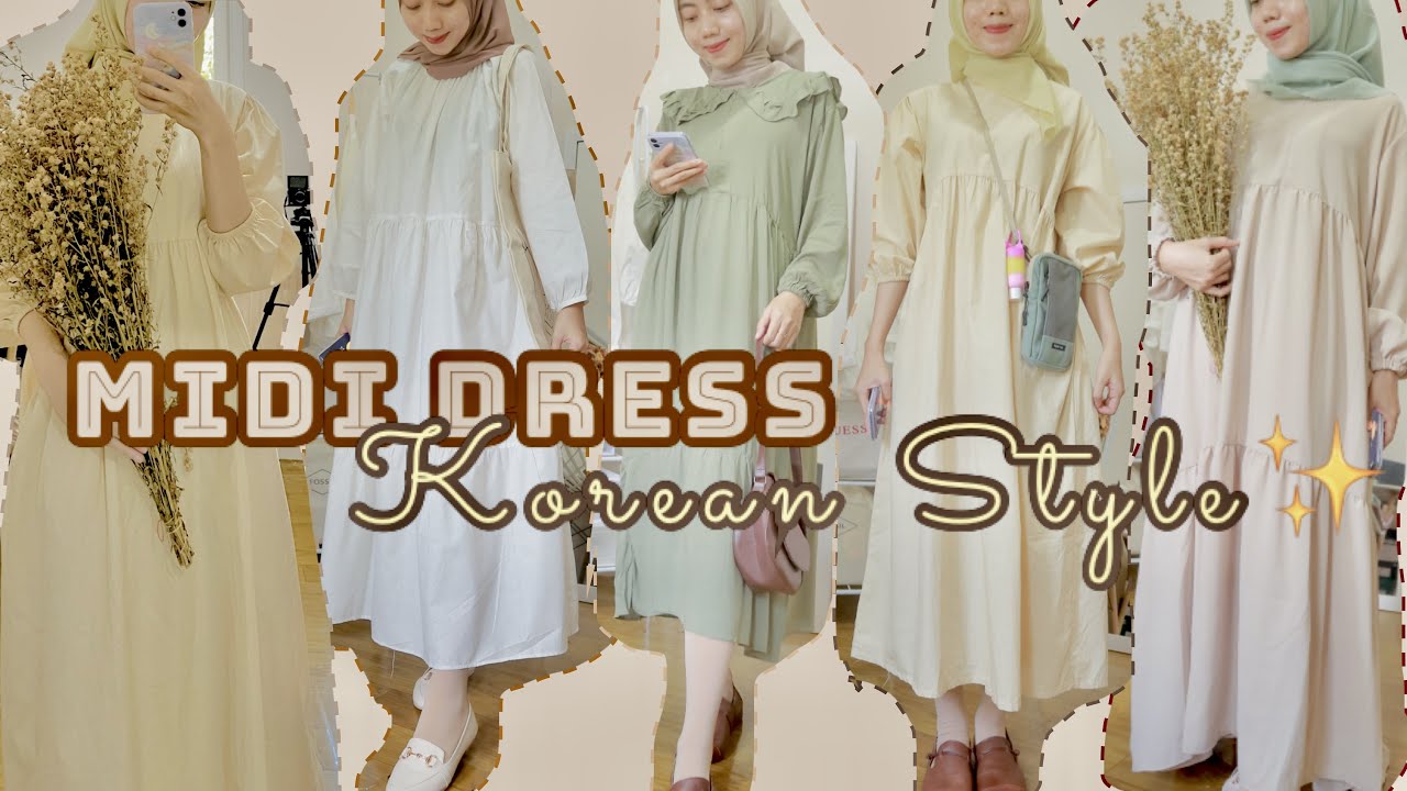 SHOPEE HAUL MIDI DRESS KOREA
