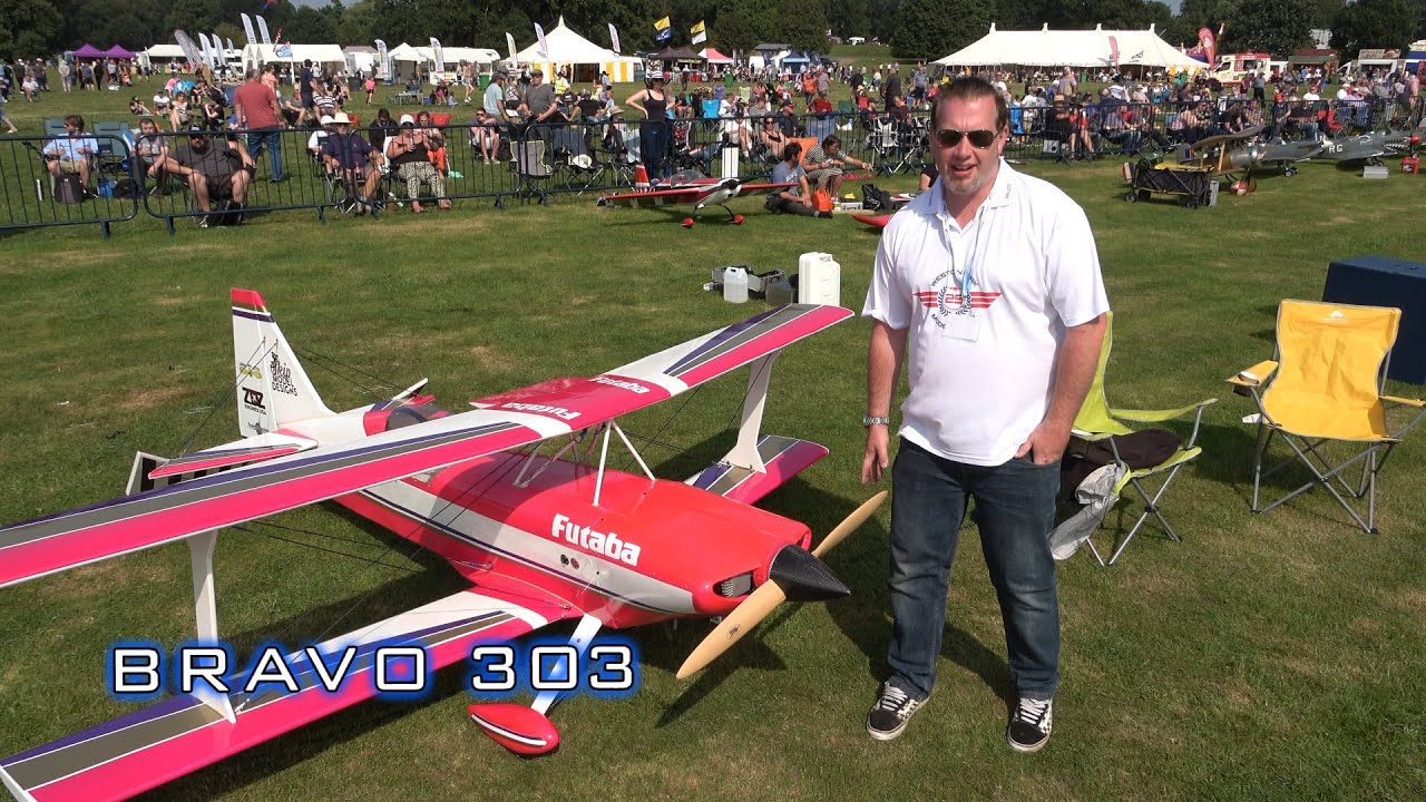 GIANT RC PLANE Ultimate Biplane Robbie Skipton  - Weston Park model air show 2021