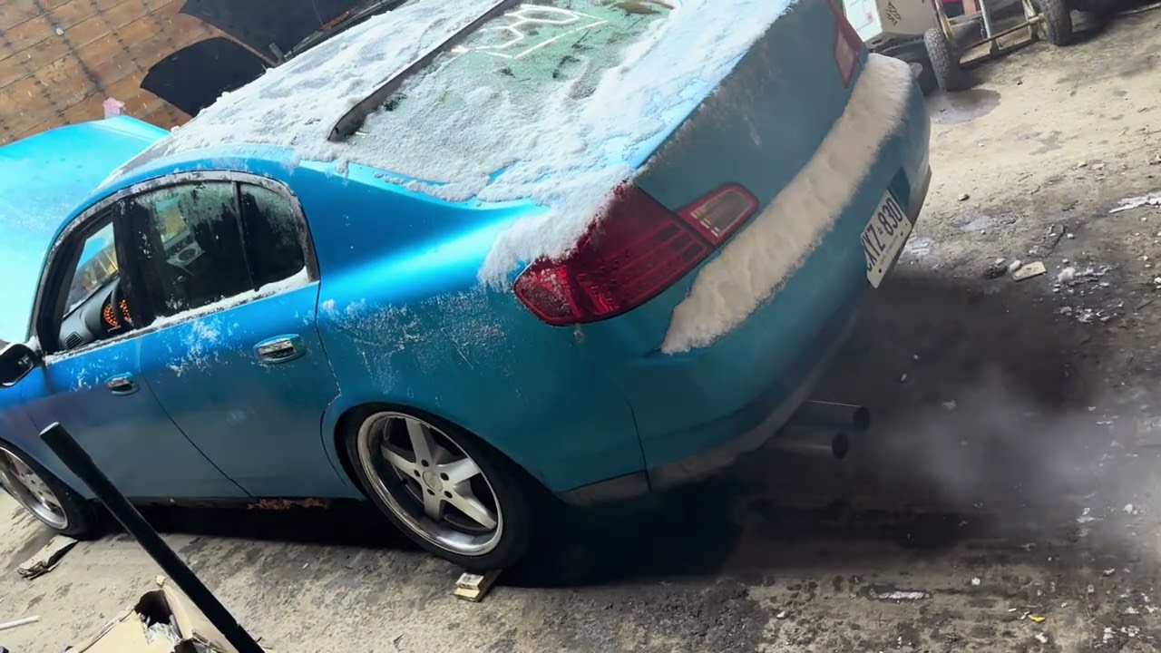 My personal 2003 Infiniti G35 sedan. The final time it’ll be on the road before it gets stripped. 