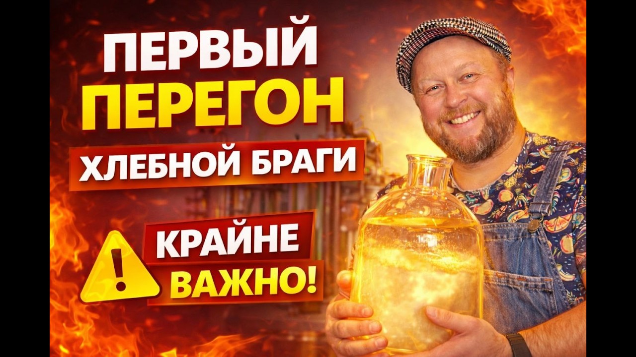 ПЕРВЫЙ ПЕРЕГОН БРАГИ ИЗ МУКИ БЕЗ ПРИГАРА! СЕКРЕТ, О КОТОРОМ МОЛЧАТ САМОГОНЩИКИ
