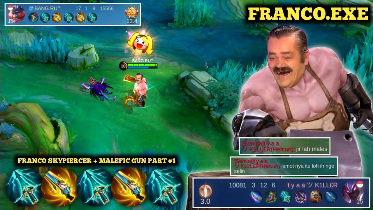 FRANCO.EXE || FRANCO SKYPIERCER DAN MALEFIC GUN LOCK CICAK SAMPAI EMOSI