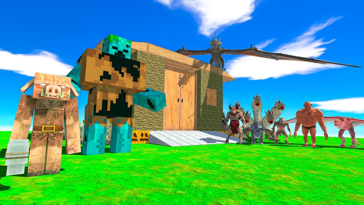 FANTASY GANG invades MUTANT DROWNED'S HOUSE - Animal Revolt Battle Simulator