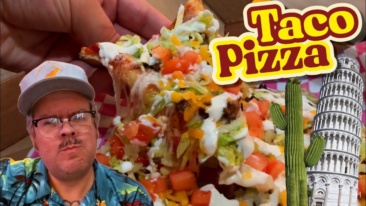 Тако-пицца в Taco Pizza в Сёрфсайд-Бич вместе с Retro Myrtle Beach Guy – два лучших блюда в мире.