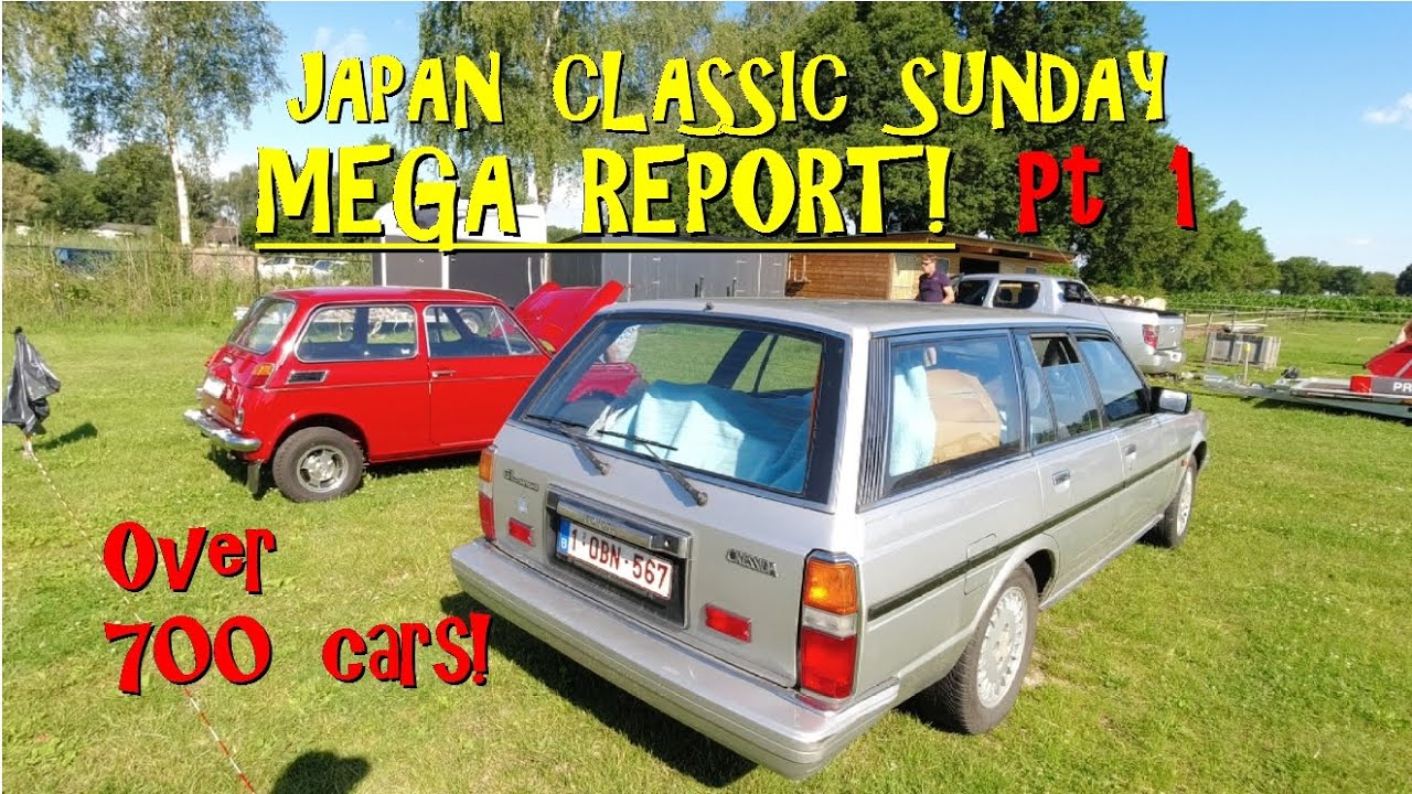Japan Classic Sunday - over 700 cars! Amazing turnout. Part 1