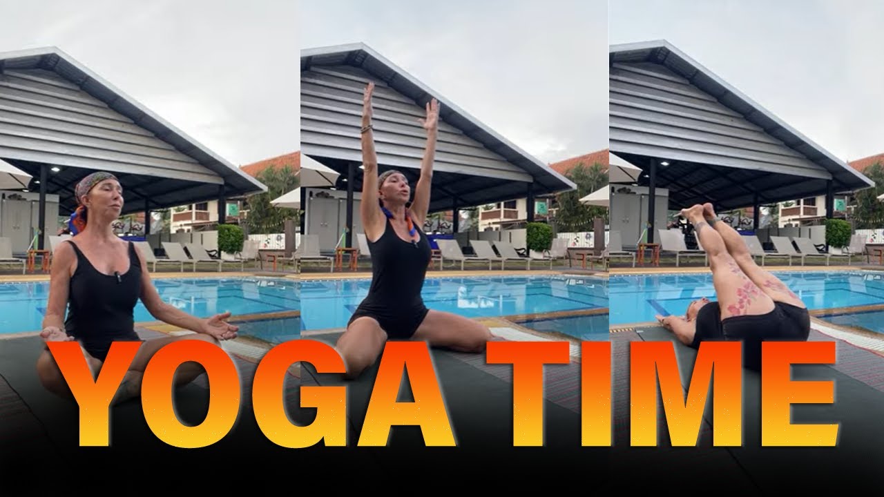 Yoga Time with Good Vibes Thailand #yoga #Meditation #Relaxation #stressrelief #positivemindset