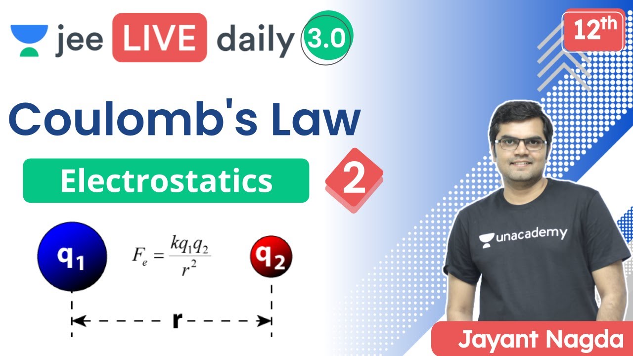 JEE 2022: Electrostatics L2 | Coulomb's Law | Unacademy JEE | IIT JEE Physics | Jayant Nagda