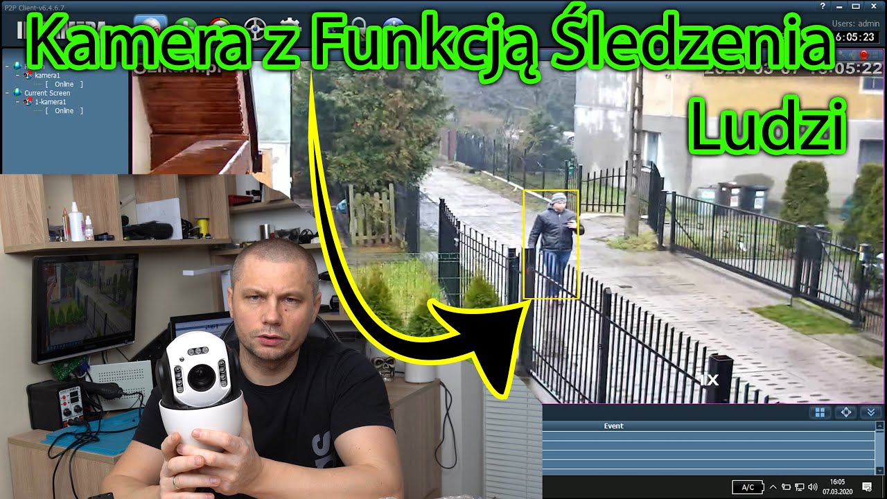 Kamera IP Z funkcją śledzenia ludzi# Kamera IP Auto-Tracking - Humanoid