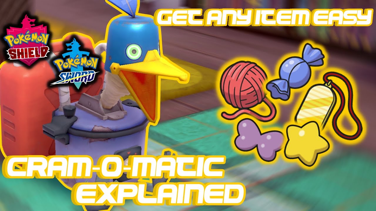 HOW TO GET ANY ITEM FROM CRAM-O-MATIC IN POKEMON SWSH