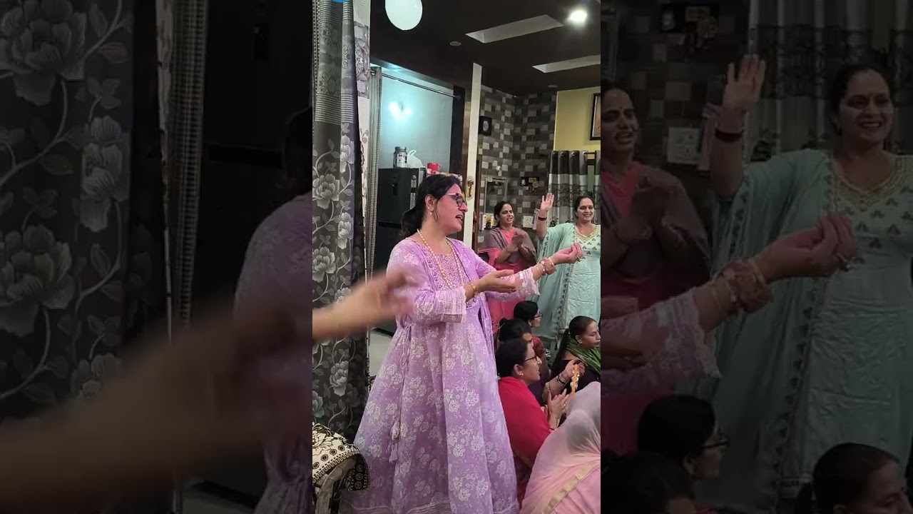 Radha ashtmi k kirtan main koi bhi nache bina nahi rahega penda  ji   gida sham peda  ji de 