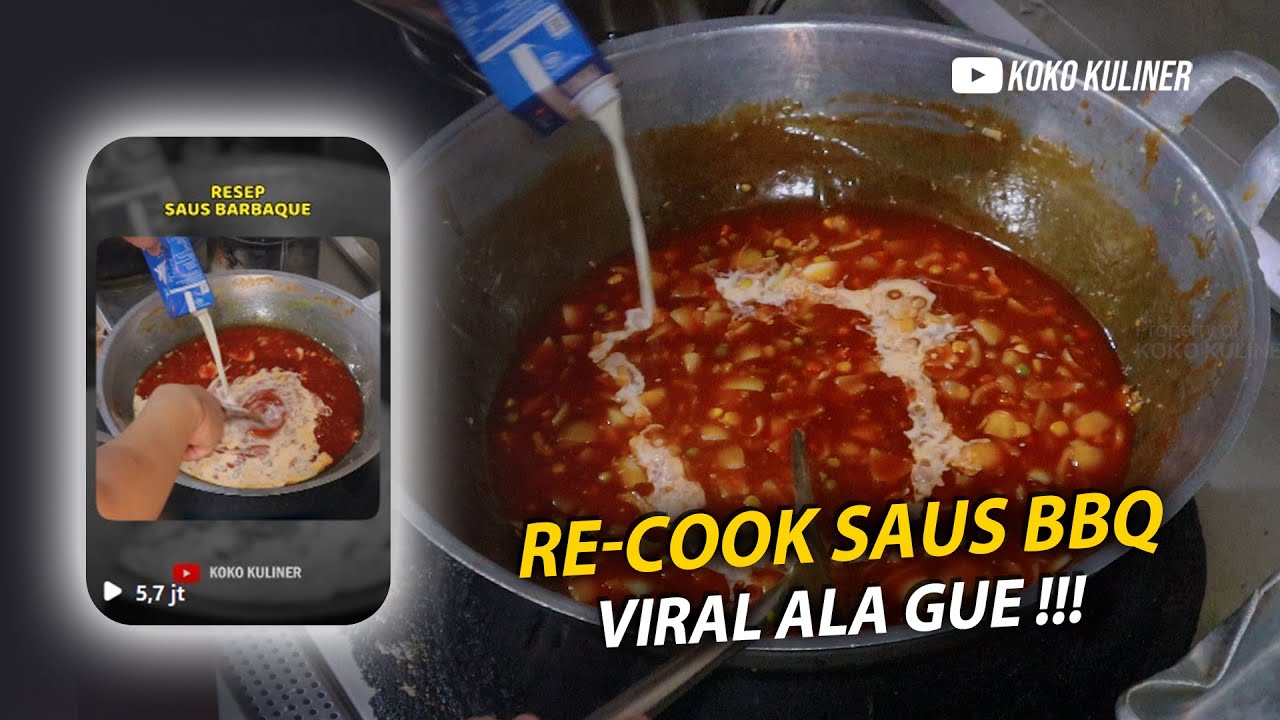 BONGKAR !!! RESEP SAUS BARBEQIU VIRAL 5,7JT VIEW.....