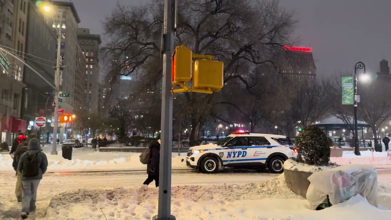 ❄️4K Winter storm hits New York City!! 2026 #newyork #snowstorm