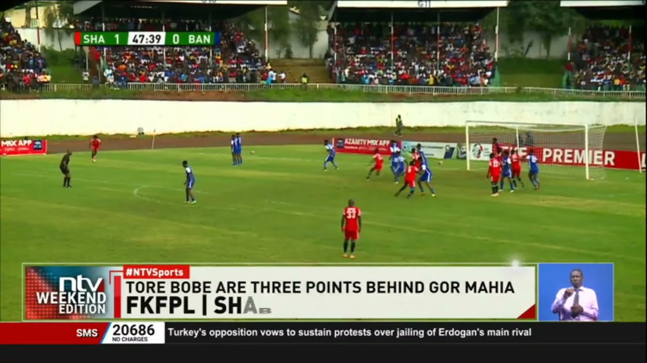 Shabana FC win 3-1 against Bandari at Gusii Stadium.