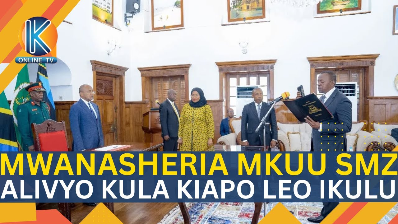 RAISI MWINYI AKIMUAPISHA MWANASHERIA MKUU WA SMZ LEO IKULU
