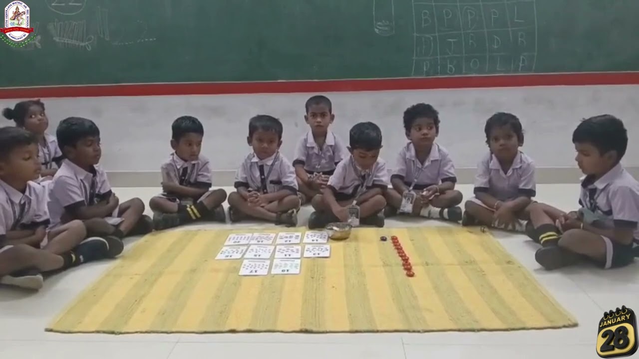 MONTESSORI ACTIVITY SIMPLE ADDITION BY TENS. GRADE : LKG