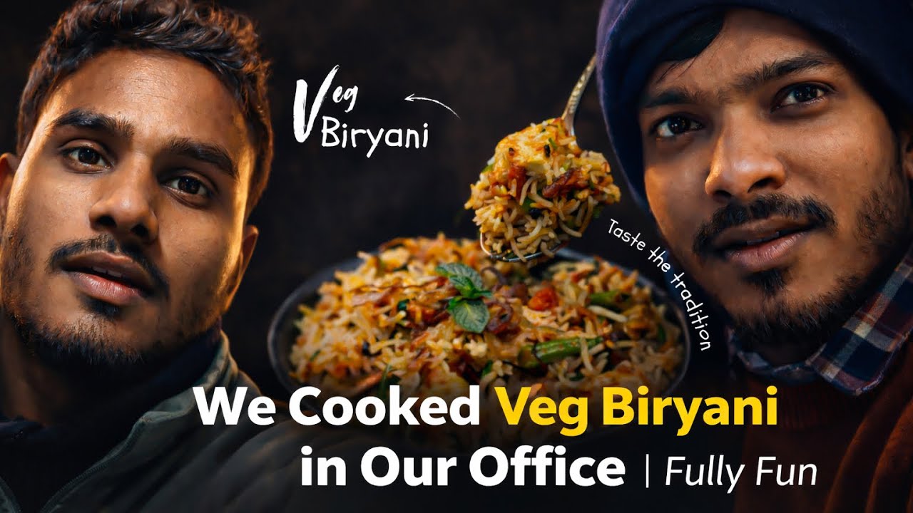 We Cooked Veg Biryani in Our Office 😱 | Raw & Unfiltered Fun Vlog
