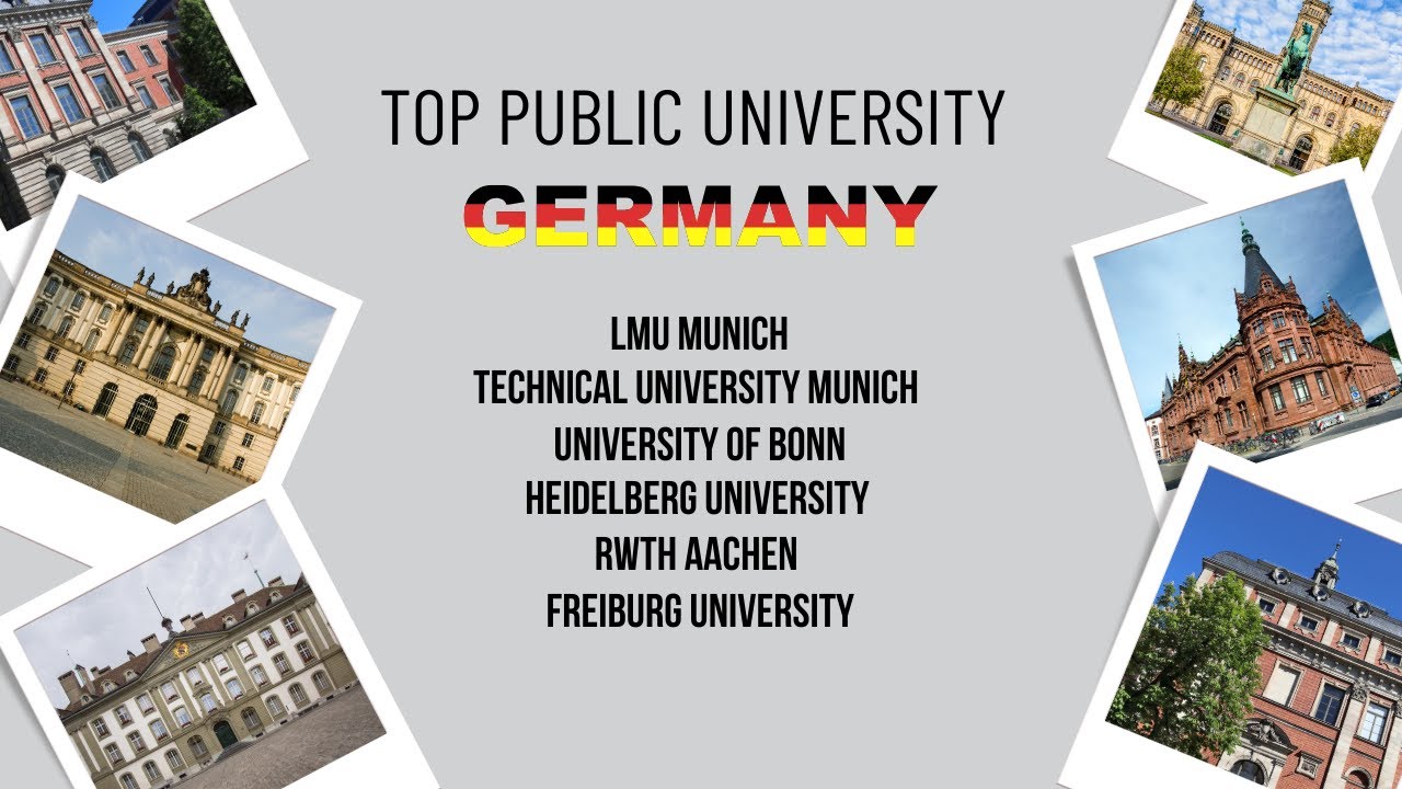 Top public universities in Germany.