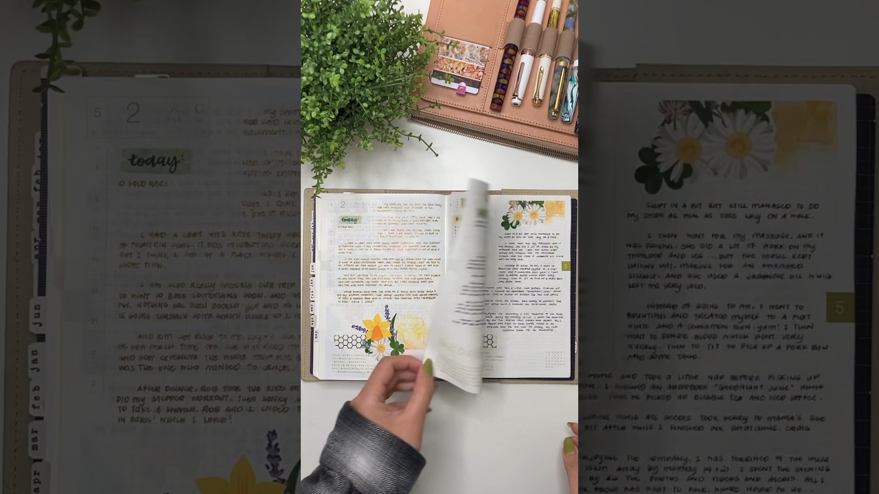 #flipthrough of my #dailyjournal in my #hobonichicousin