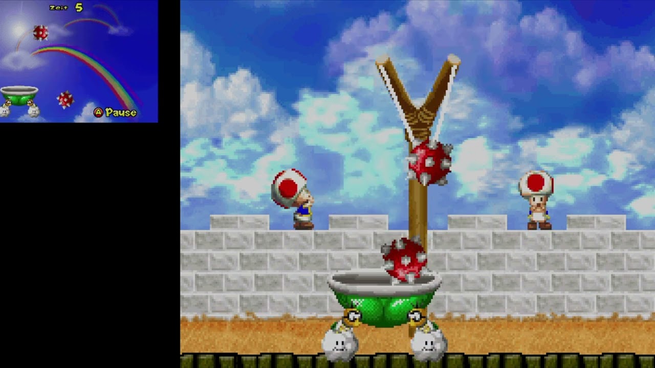 New Super Mario Bros. Minispiele - Lakitu unter Beschuss