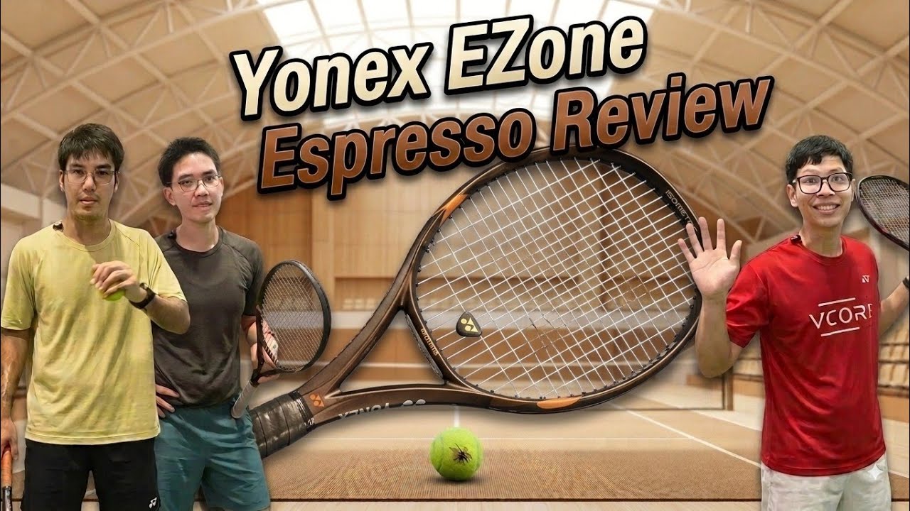 รีวิว Yonex EZone Espresso 98, 100, 100L และตี Top Spin เทียบกับ VCore 2026 (English Auto Dubb)