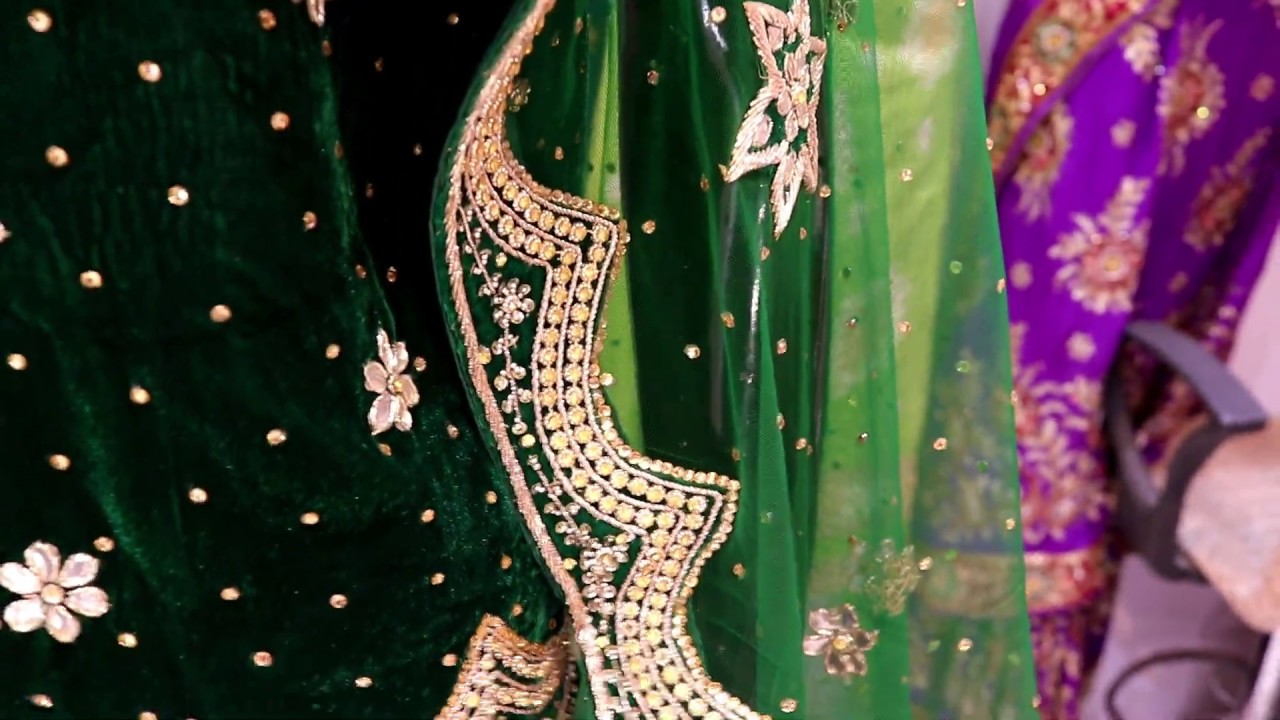 AR-047 Bridal Wear Velvet  Lehenga / Sharara || Zardozi Work || Gota Patti Work || Stone Work