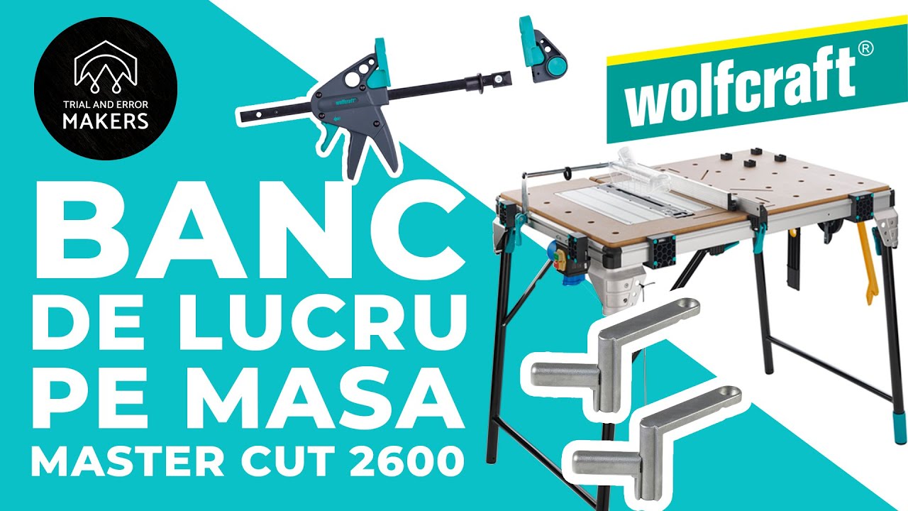 Functia banc de lucru pe Master cut 2600 cu super accesorii de la Wolfcraft