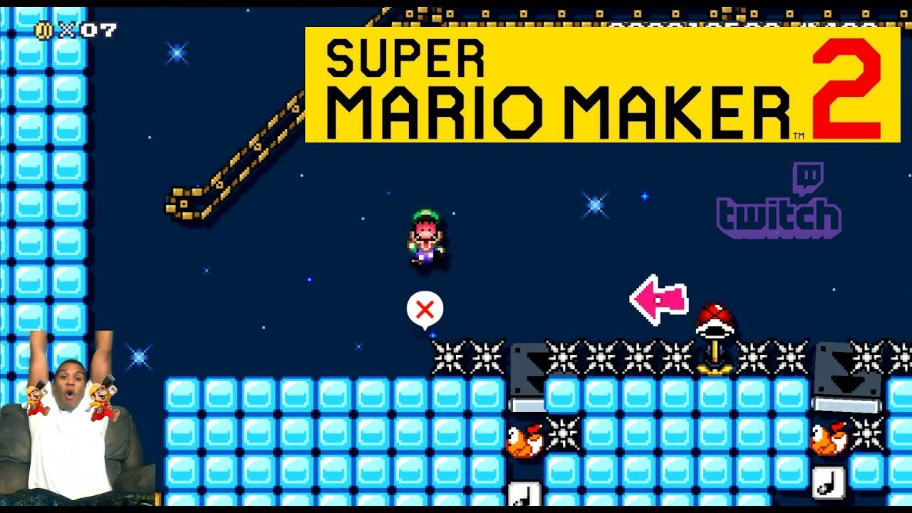 Paintreyn's Icy Derailment // Super Mario Maker 2 - A Chris Buzz Red Coin Level