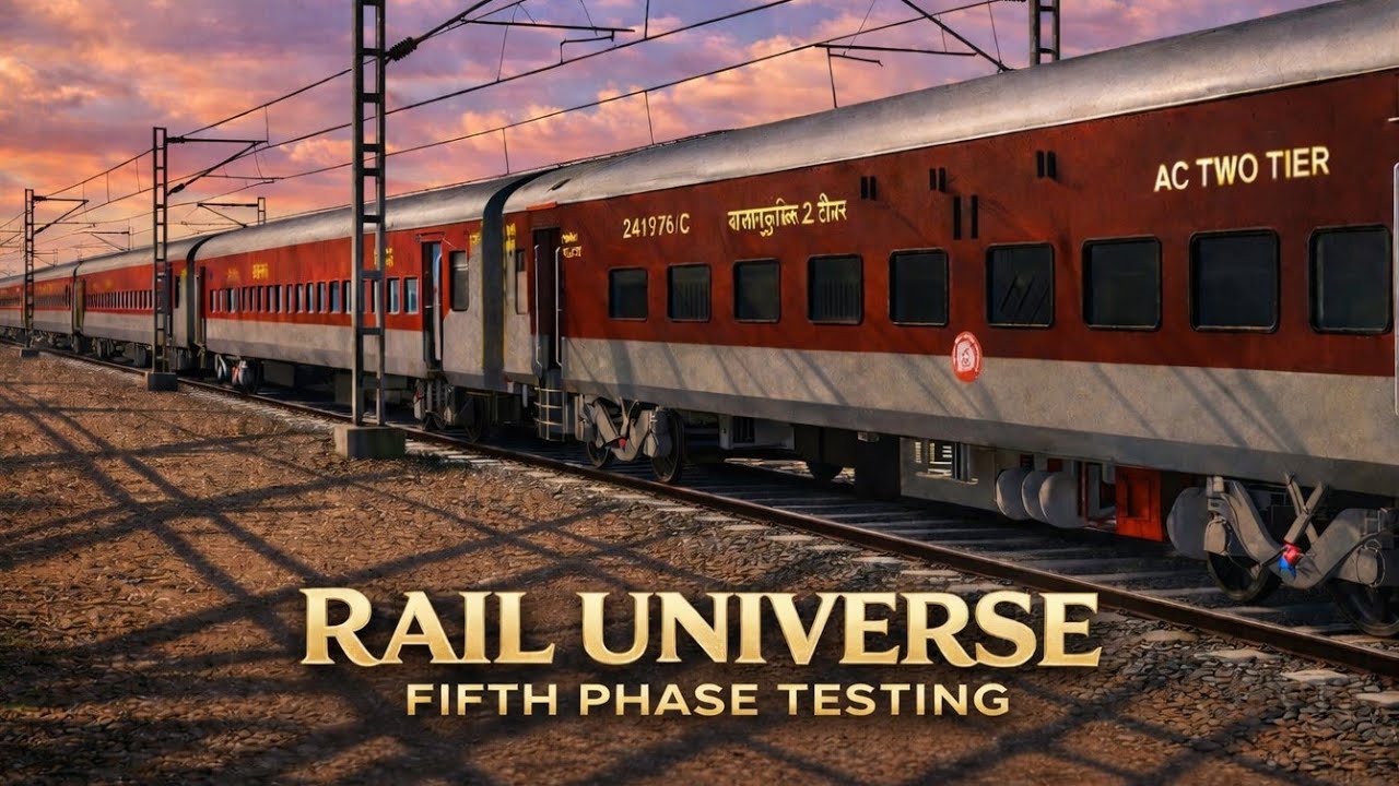 RAIL UNIVERSE FIFTH PHASE TESTING | NEW STATION | DBG - HYT | SCENERY| CROSSING | ISHU K TECH