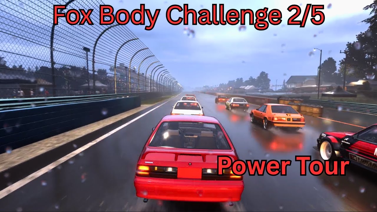 Watkins Glen International Speedway - Heavy Rain | Fox Body Challenge (2/5) | Moza R3 Gameplay