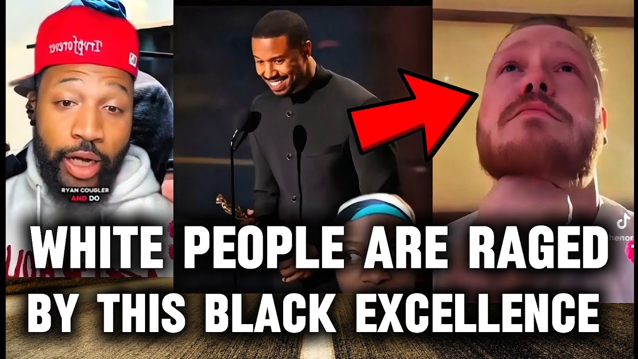 White people are RAGED by Michael B Jordan WInning Academy Award for Best Actor| Black Excellence.