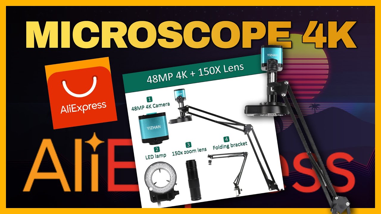 Unboxing et test rapide du microscope 4K de chez AliExpress !