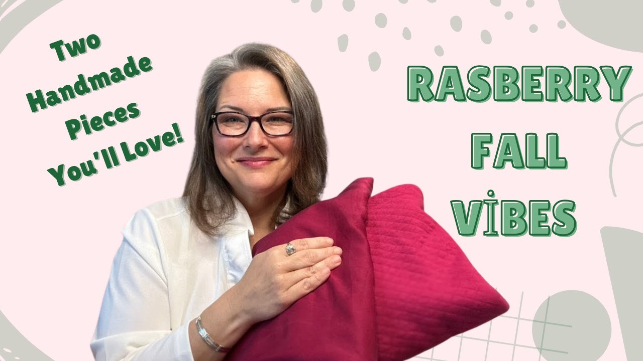 Raspberry Fall Vibes 🍇 - Two Handmade Pieces You'll Love!