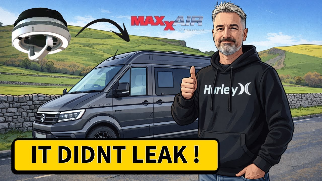 Установка купольного вентилятора Maxx на мой VW Crafter.
