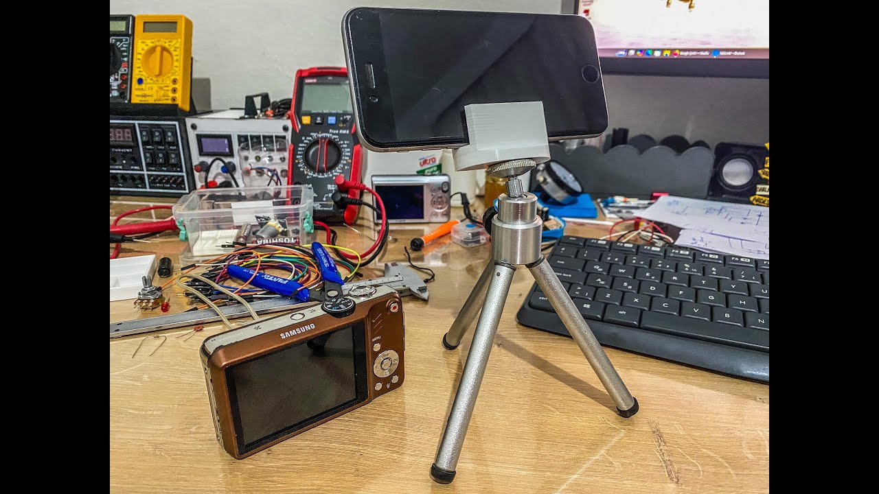 Kamera Tripodu için Telefon Tutucu Tasarlama ve 3D Baskı Süreci.