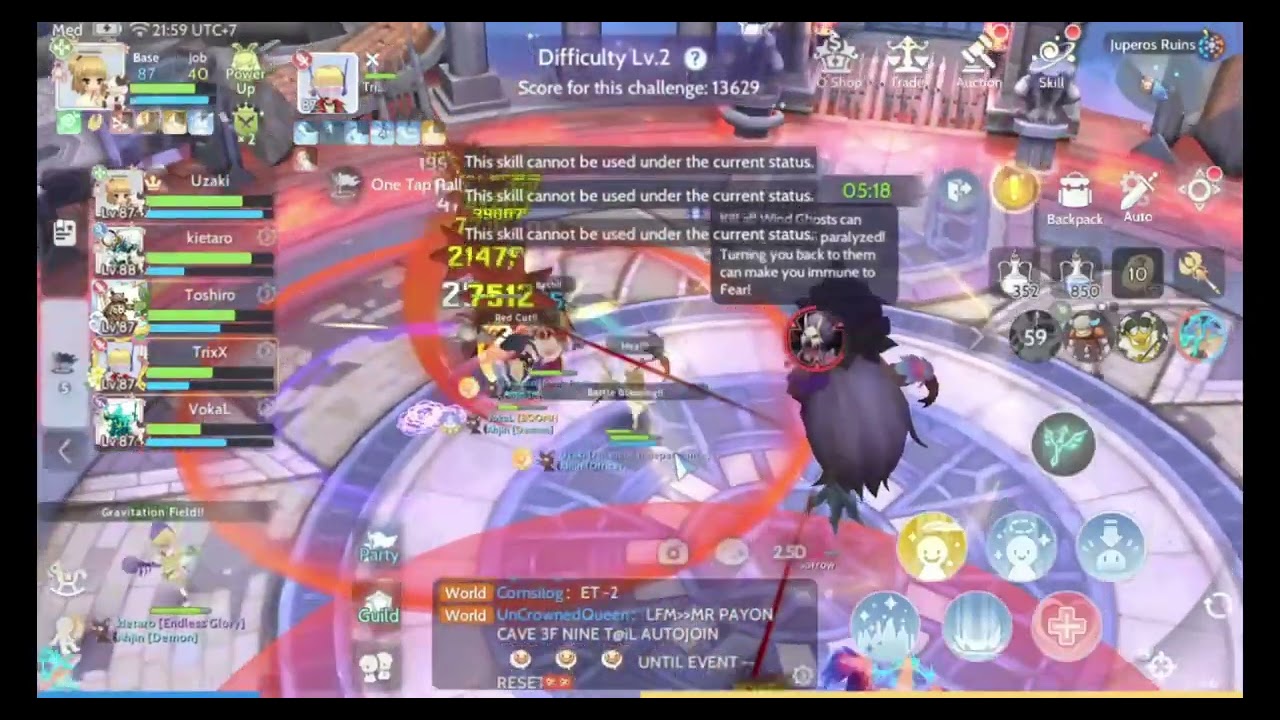 Ragnarok Origin Global Juperos Ruins: Sorrow F2p High Priest POV