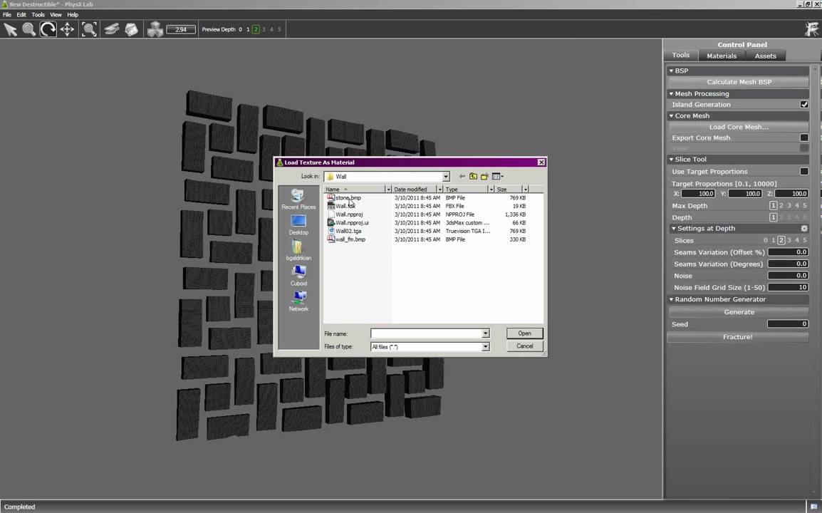 APEX Destruction PhysXLab Tutorial: Cut-out Fracturing