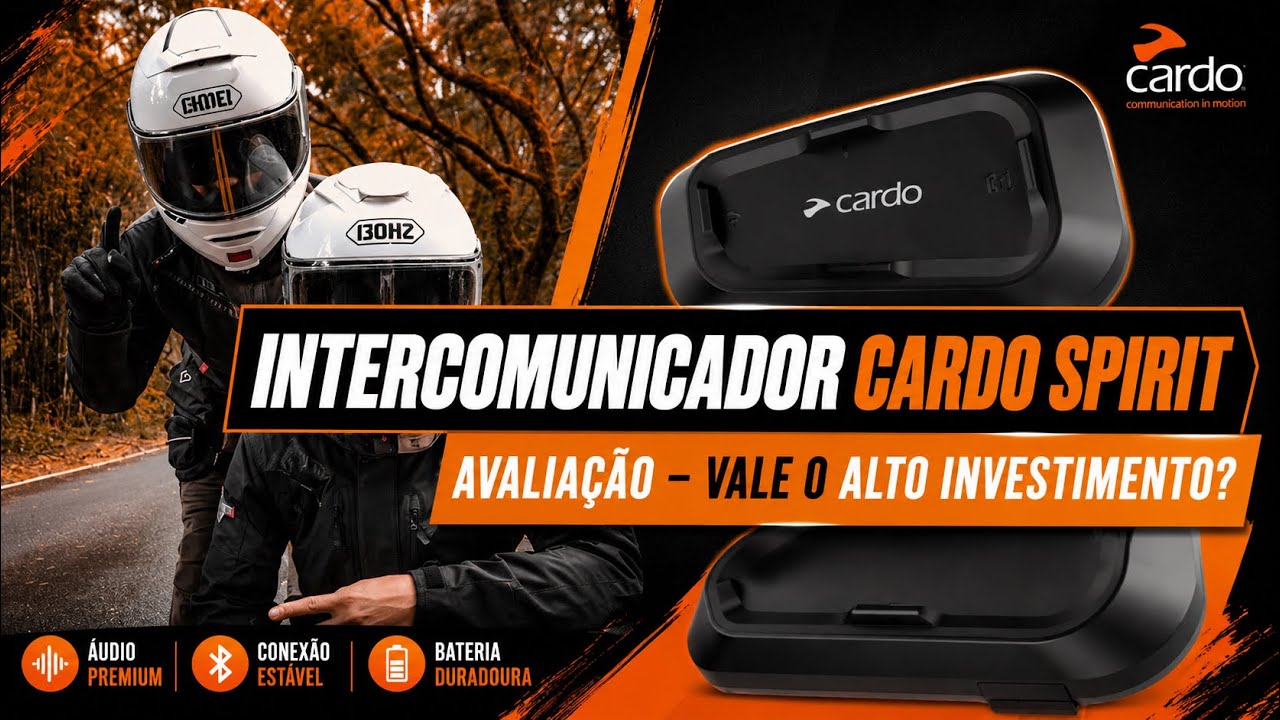 Intercomunicador Cardo Spirit - Avaliação - Ótimo, mas com ressalvas