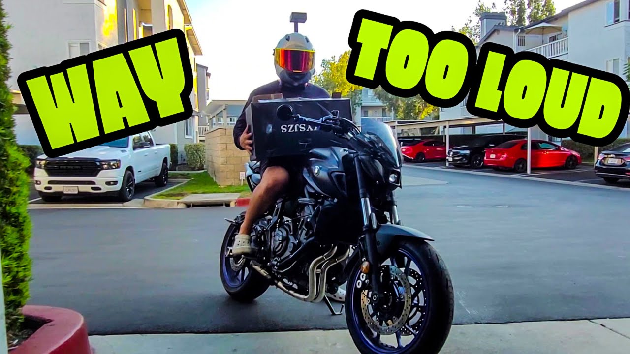 MT-07 Long Awaited Exhaust Install (too loud)