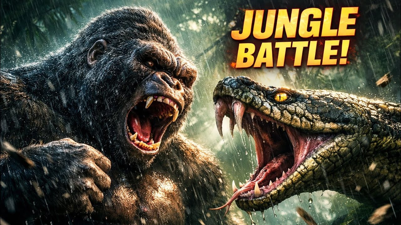 King Kong vs Anaconda – The Jungle Turned Into a Nightmare | Full Cinematic Monster Fight