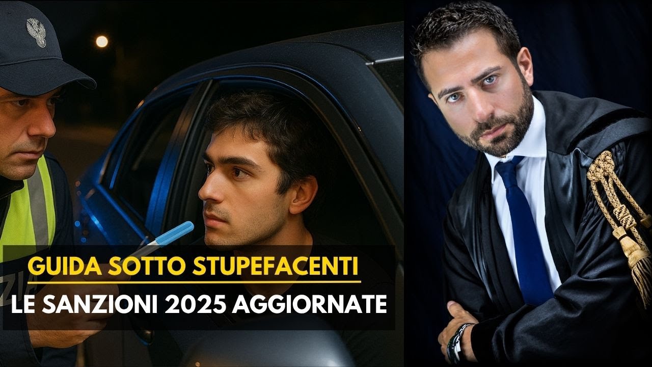 Guida sotto stupefacenti: le sanzioni aggiornate al 2025 - Art 187 CdS #patentediguida