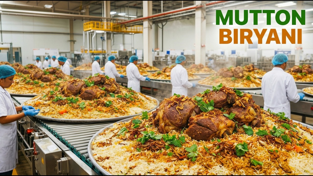 Inside the World's Largest Goat Biryani Production Facility | Industrial Food